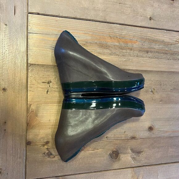 Anthropologie KRON by KRONKRON Leather Wedges Size 37 - Picture 8 of 14